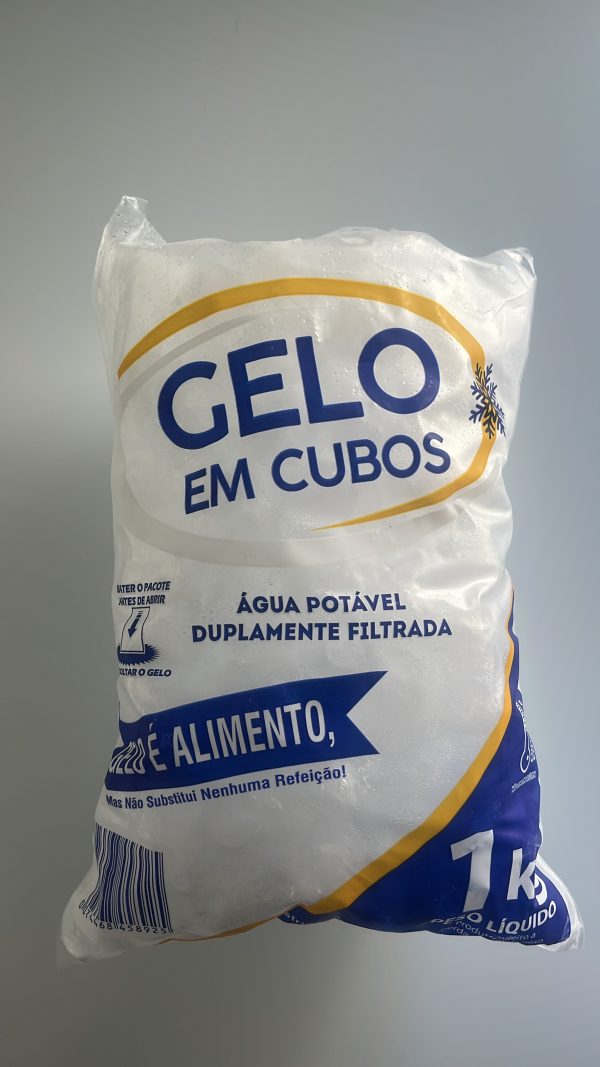 Gelo en cubos por quilos, 1 quilo