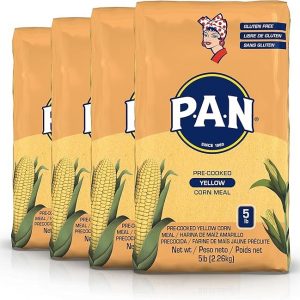 Pan Pre-cozida harina amarela 4 Pacotes arepas tortillas tacos de 1 kg cada pacote