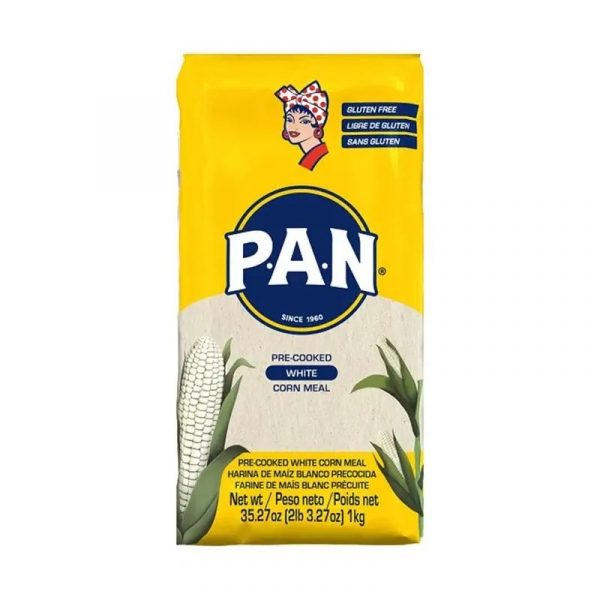 Farinha de milho branca pré-cozida 1kg - Pan